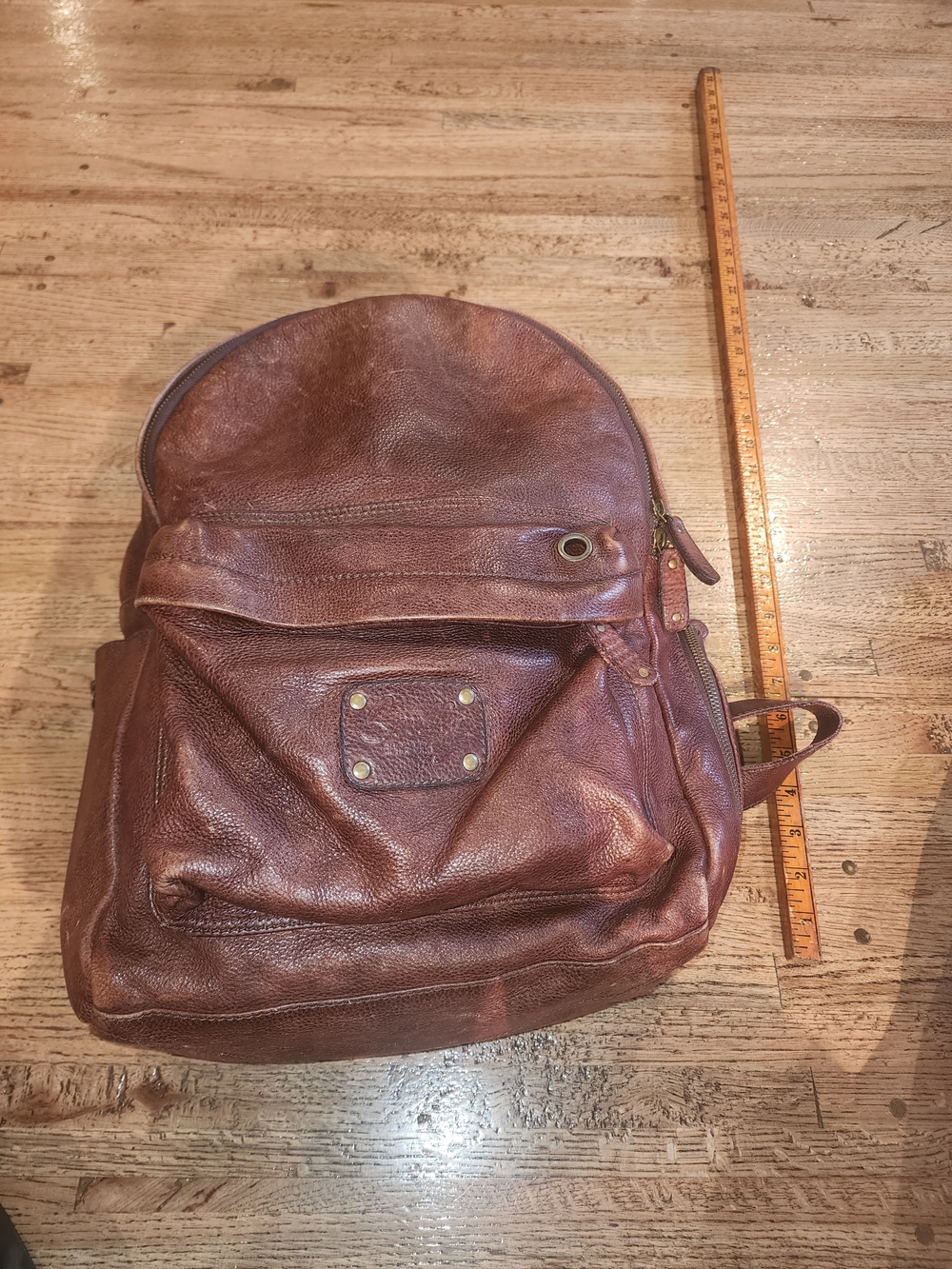 Scully Brown Leather Backpack